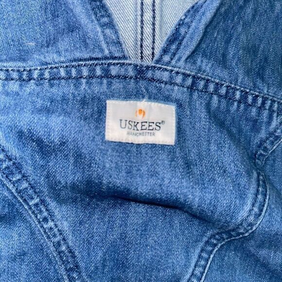 Uskees  Manchester vintage Y2K 34 farmer grandpa denim overalls - Picture 6 of 6